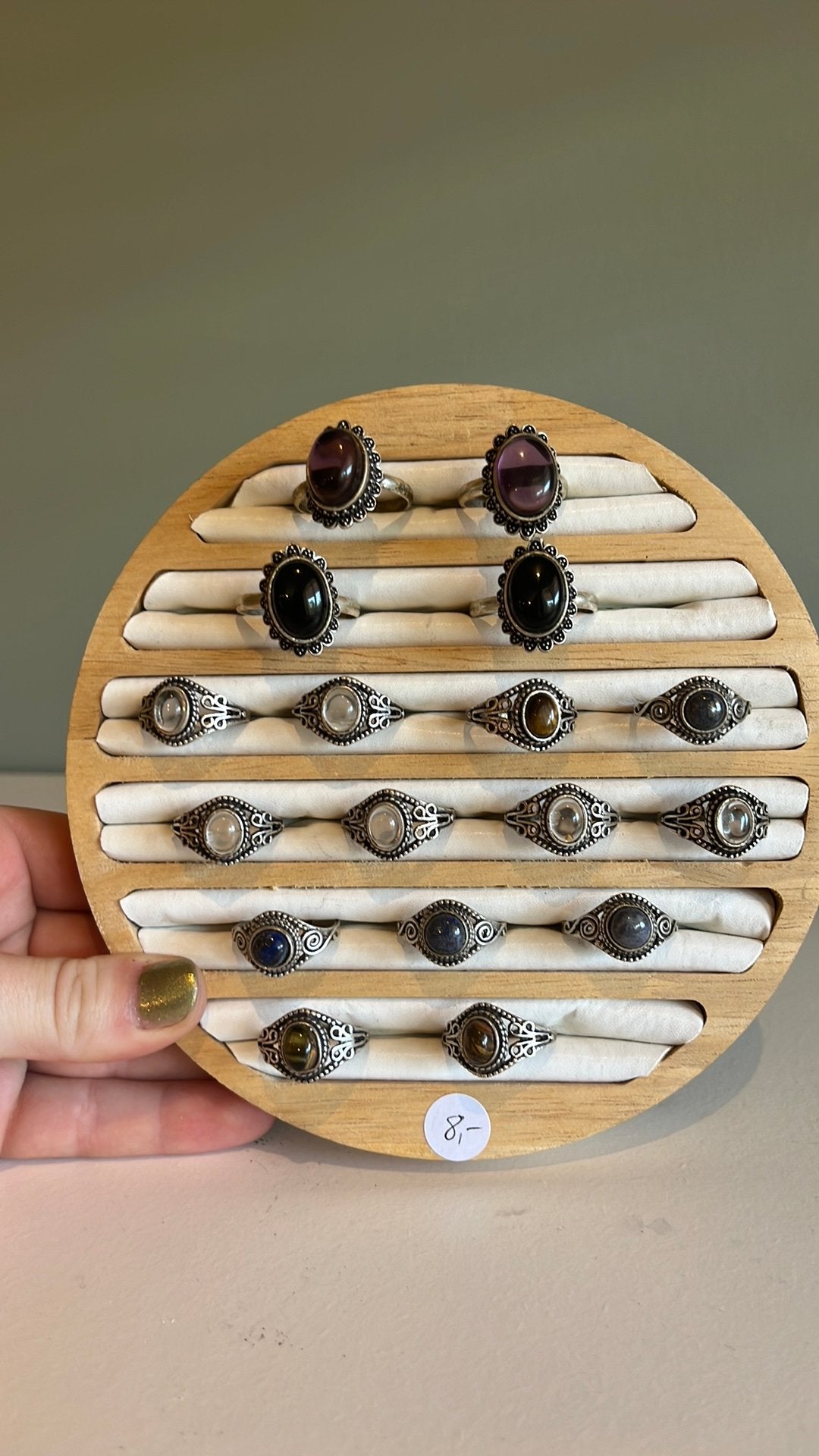 Ringen met mineralen, Ophalen of Verzenden, Zo goed als nieuw