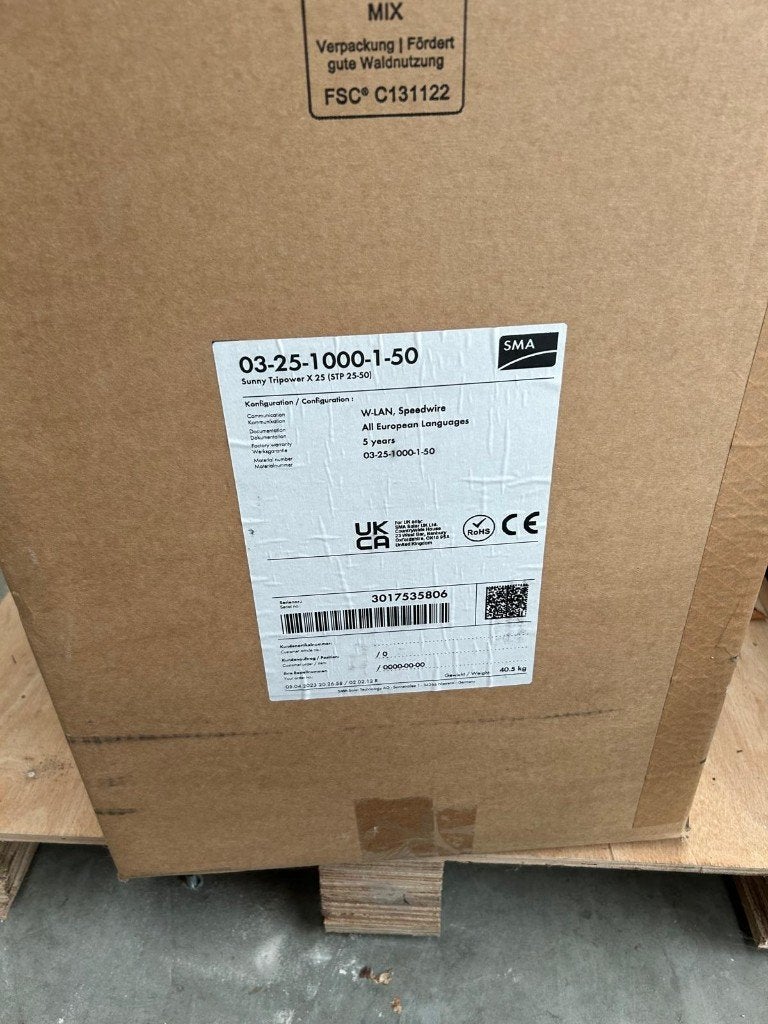Omvormer SMA Sunny Tripower X 25 STP 25-50, Ophalen, Nieuw, Compleet systeem