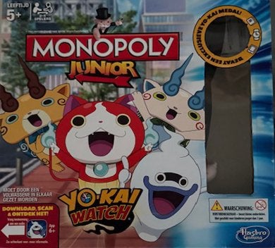 monopoly junior vanaf 5 jaar met extra medal yo kai, Enlèvement, Comme neuf, Autres types
