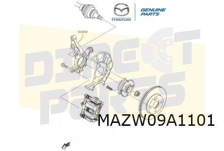 Mazda 2 (4/15-2/20) (DJ) Fusee Links voor Origineel! DA7J330, -, -, Nieuw, Ophalen of Verzenden