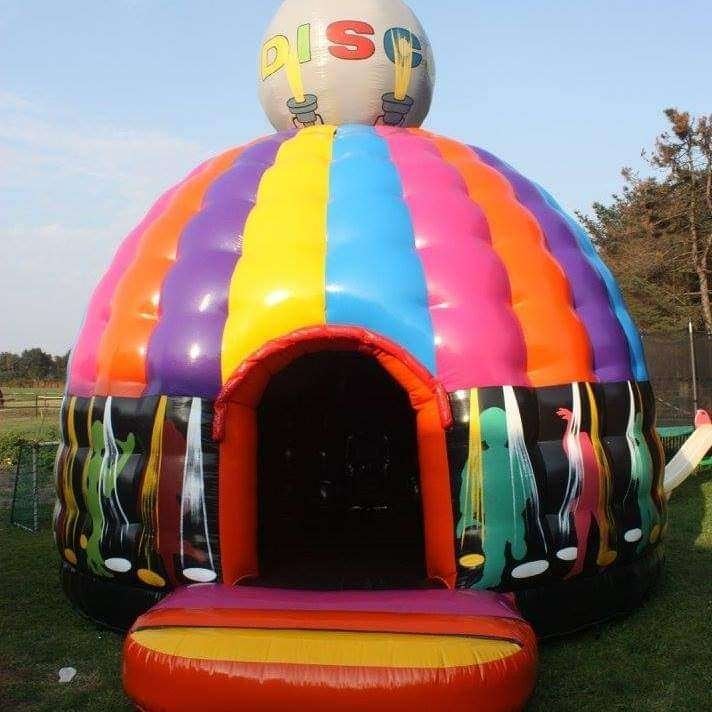 Springkasteel Disco, Ophalen, Gebruikt