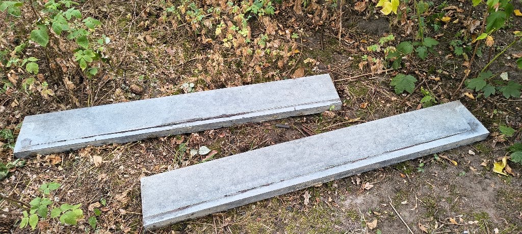 blauwe boordsteen, Doe-het-zelf en Bouw, Ophalen, Gebruikt, Natuurstenen