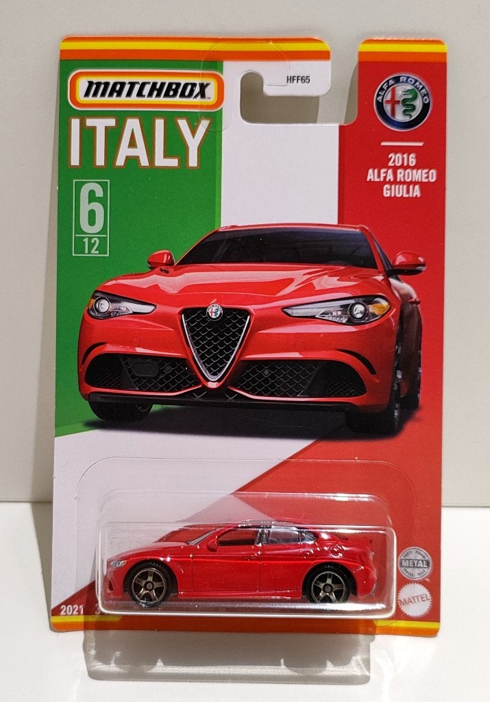 Matchbox 2016 Alfa Romeo Giulia Rood Italia Series (2021), Enlèvement ou Envoi