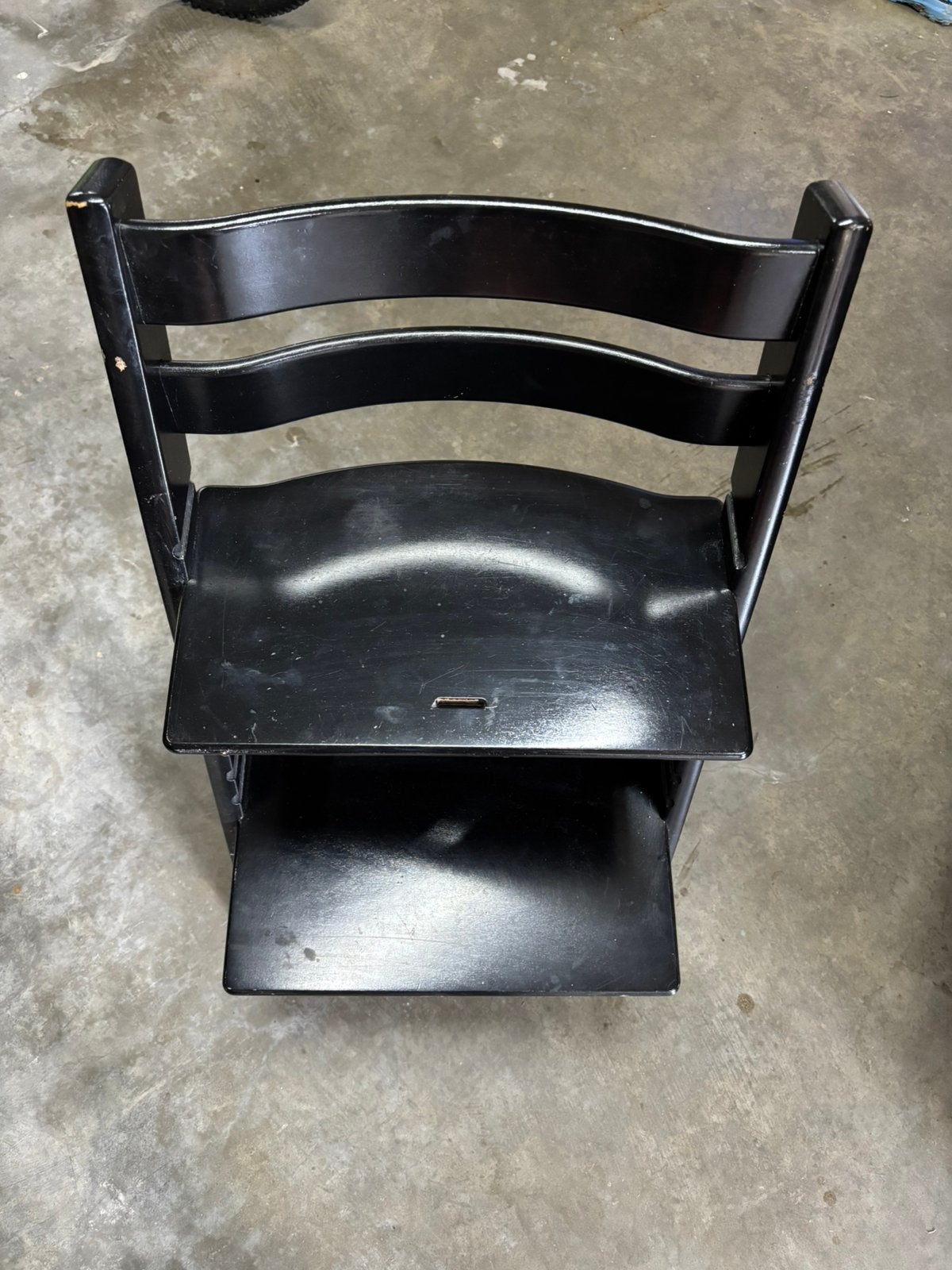Stokke Tripp Trapp stoel zwart, Kinderen en Baby's, Ophalen, Gebruikt