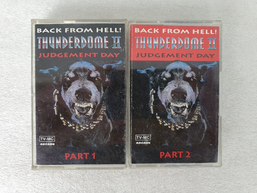 Thunderdome II Judgement Day Part 1 + 2 cassettes, Enlèvement ou Envoi, Utilisé