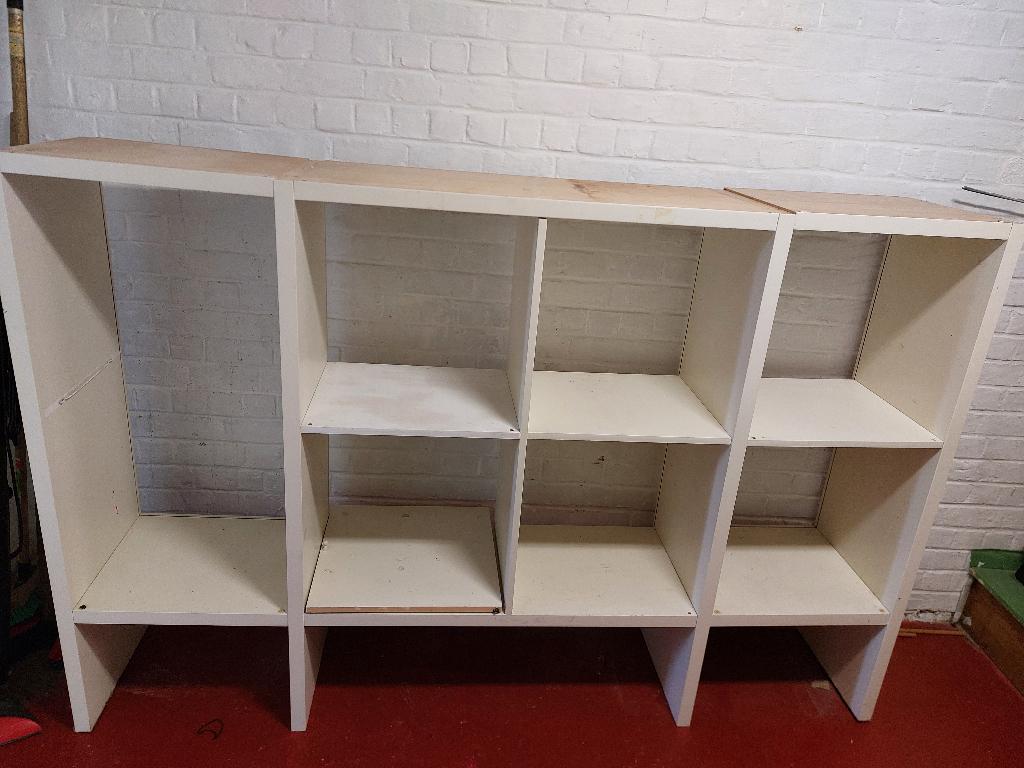 witte kast L197xL40xH132, Huis en Inrichting, Ophalen, Gebruikt, 100 tot 150 cm, 150 tot 200 cm