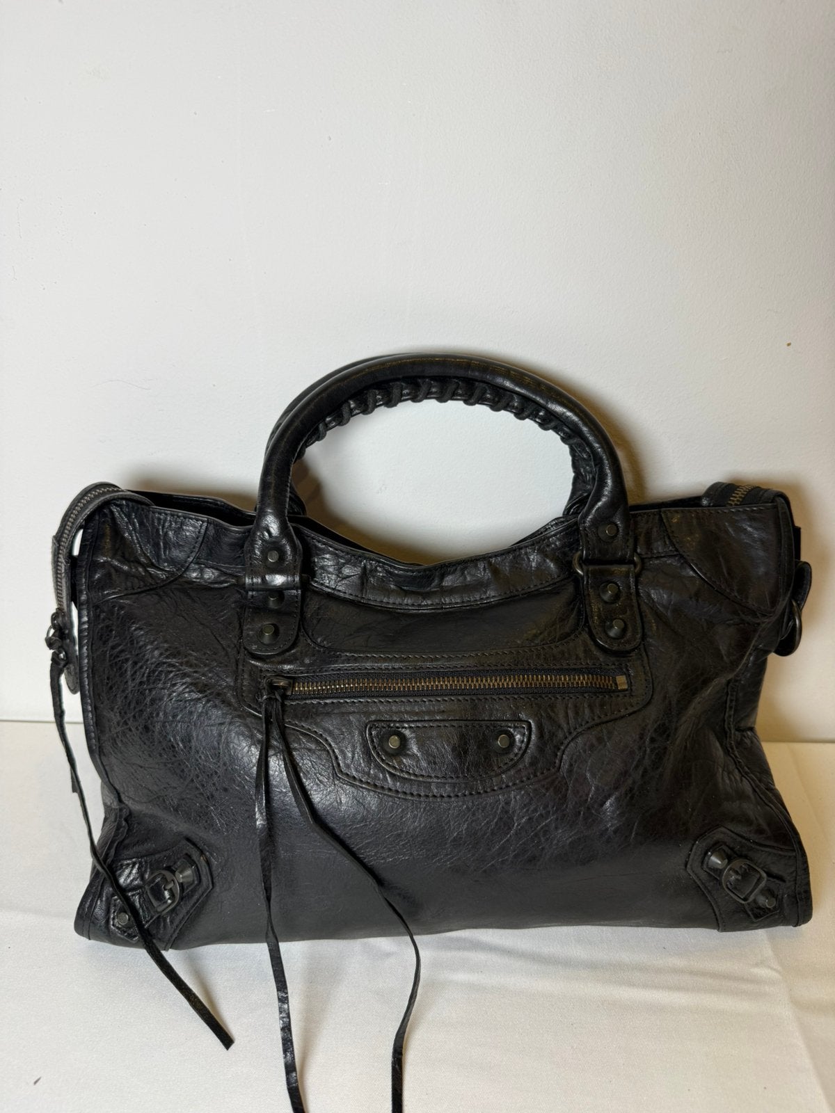 Vintage Balenciaga stadstas in zwart, Ophalen of Verzenden, Zo goed als nieuw