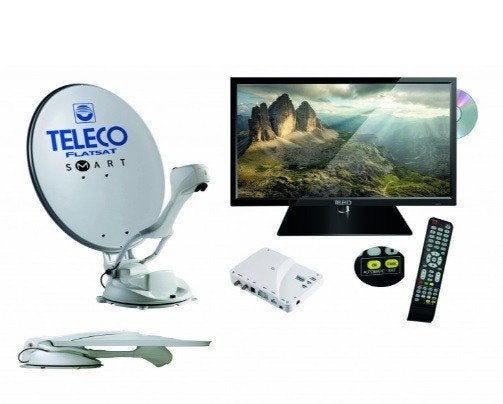 Antenne Satellite Teleco ø85 + tv 19, Caravanes & Camping, Enlèvement, Neuf