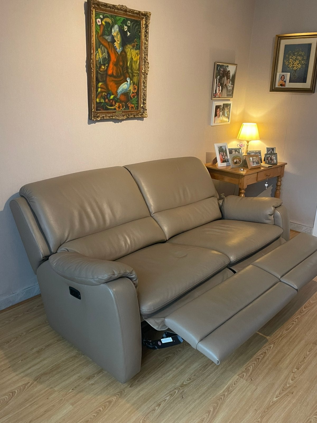 Fauteuil relax en cuir en parfait état, Maison & Meubles, Enlèvement, Comme neuf