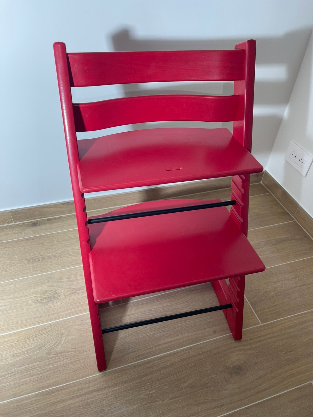 Stokke Tripp Trapp rood, Enlèvement, Utilisé, Chaise évolutive