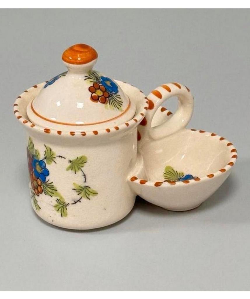 Zeldzame antieke vintage jam- of honingpot keramiek pot, Ophalen of Verzenden