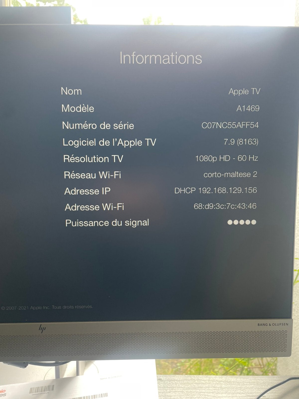 Apple TV 3e generatie A1469, Computers en Software, Ophalen, Zo goed als nieuw, HD, HDMI