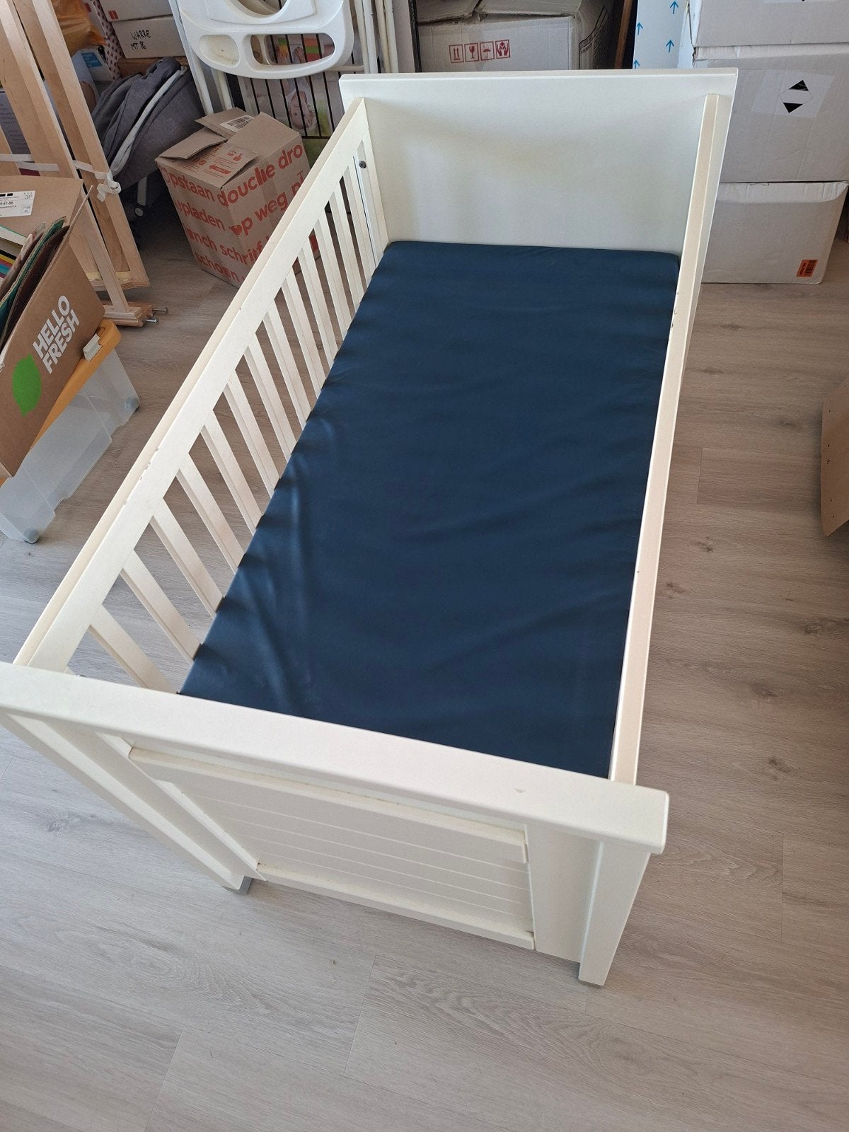 Babybed 60x120, Kinderen en Baby's, Ophalen, Gebruikt, Ledikant