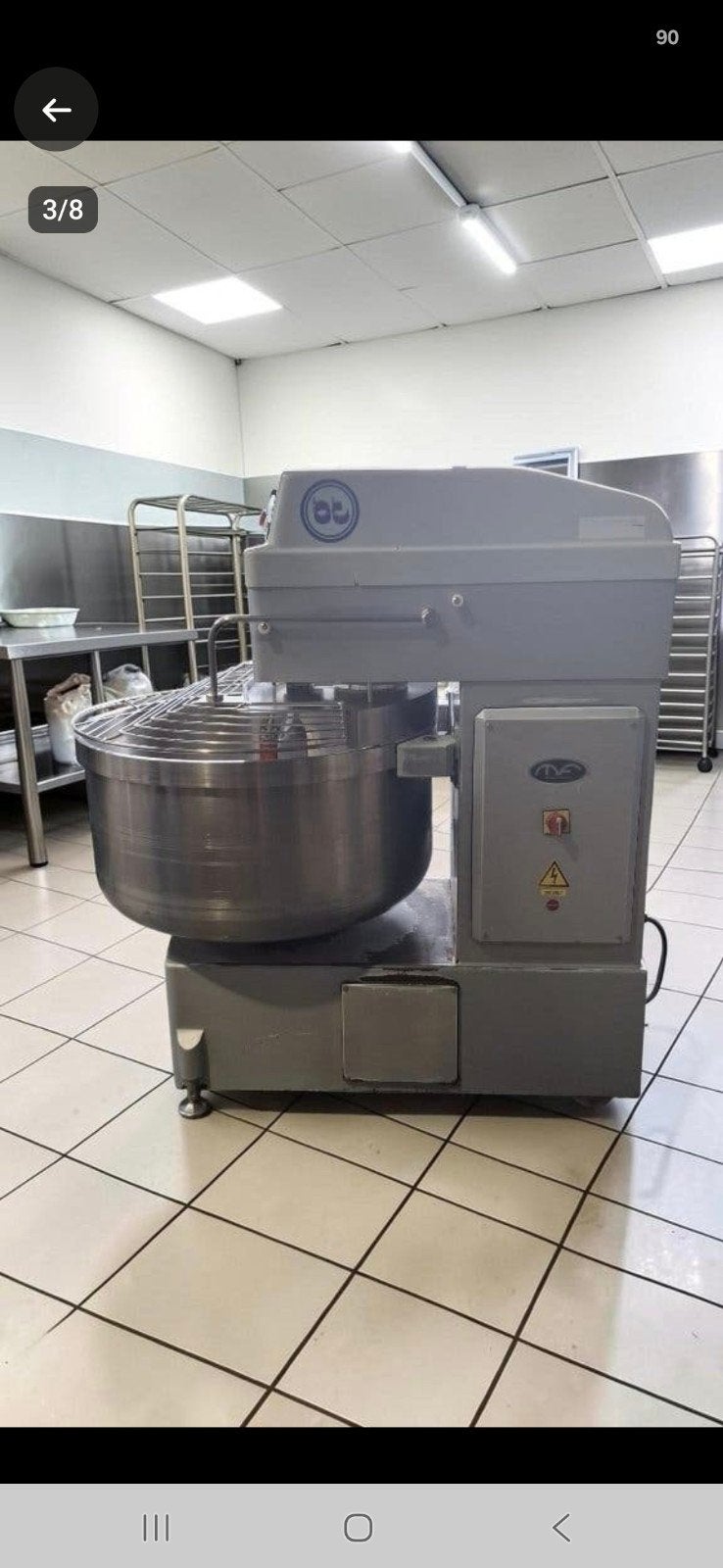 Spiraalkneder, deegkneder 200kg deeg Mondial Forni, Ophalen