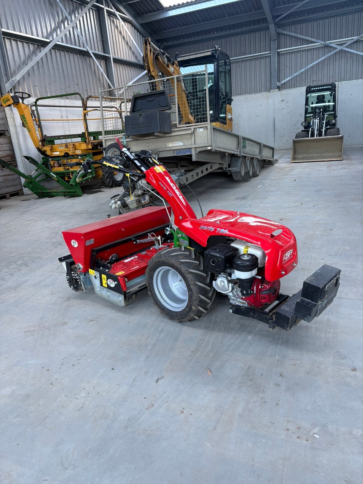Motoculteur met rotoreg., Ophalen