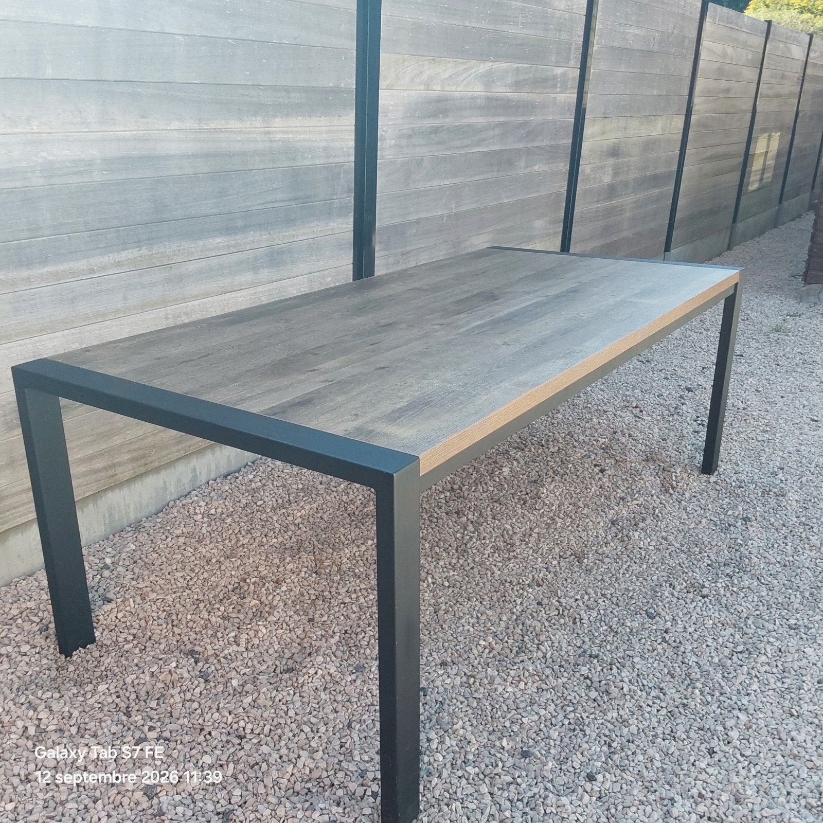 table de salle à manger, Maison & Meubles, Comme neuf, Enlèvement, 200 cm ou plus, Cinq personnes ou plus