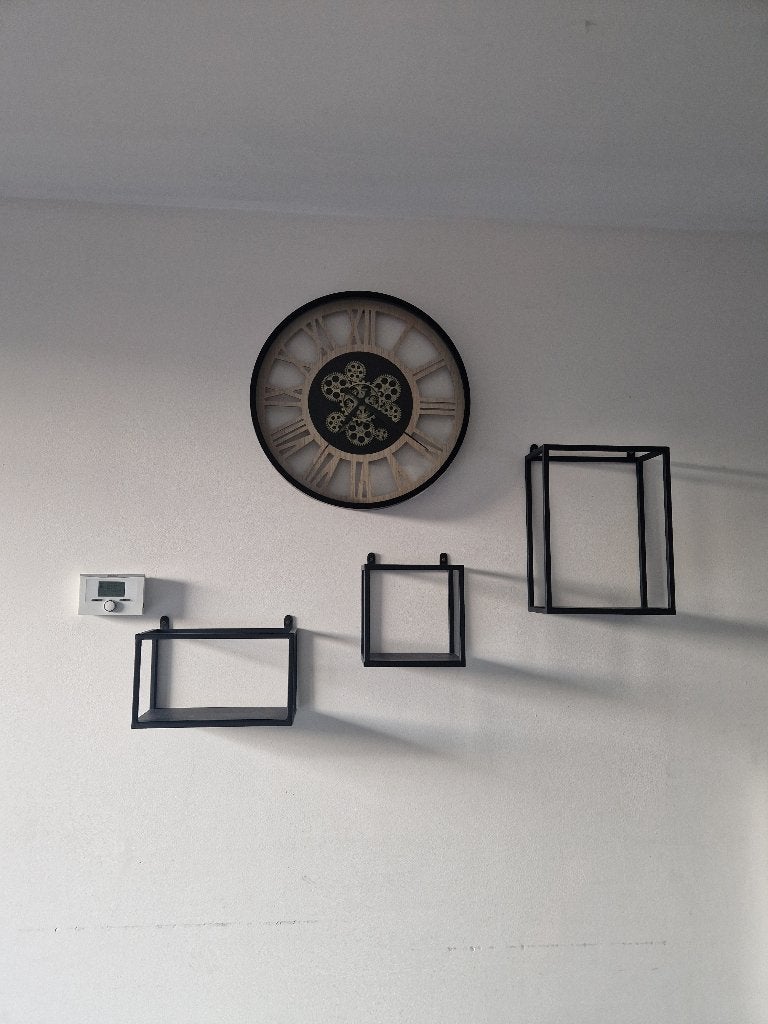 Mooie hangrekjes en klok, Huis en Inrichting, Ophalen, Zo goed als nieuw, Analoog, Wandklok