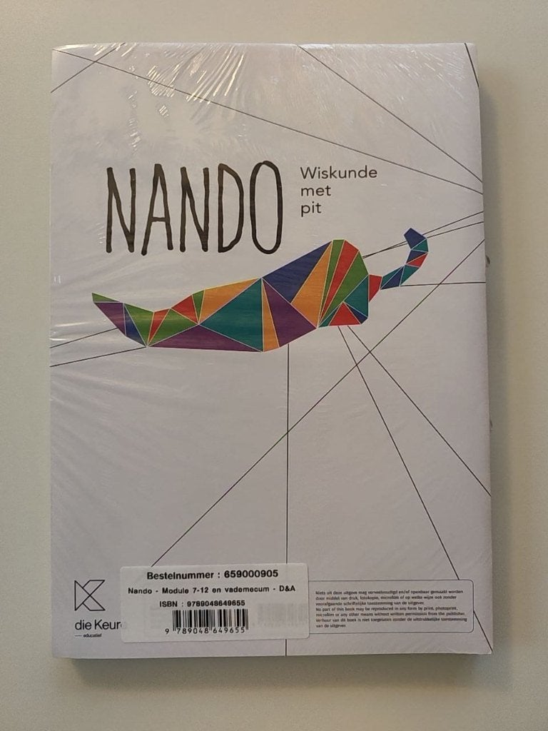 Nando 3 - Module 7-12 en vademecum D&A, Boeken, Ophalen of Verzenden, Nieuw, Wiskunde A
