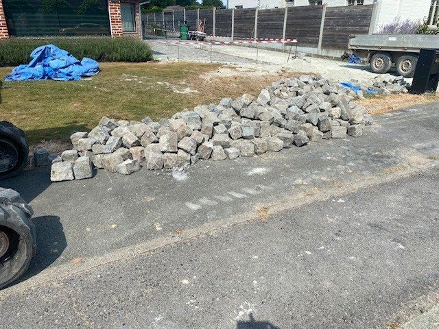 kasseien 3 soorten, Jardin & Terrasse, Jardin & Terrasse Autre, Enlèvement, Utilisé