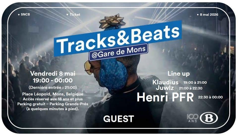 2 e-tickets voor live concert DJ's Mons, Tickets en Kaartjes, Overige Tickets en Kaartjes