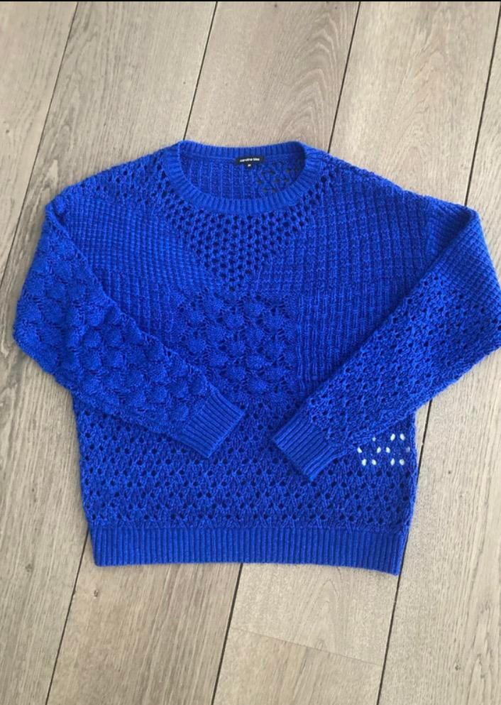 Bic-blauwe trui Caroline Biss, Ophalen of Verzenden, Zo goed als nieuw, Maat 34 (XS) of kleiner, Blauw