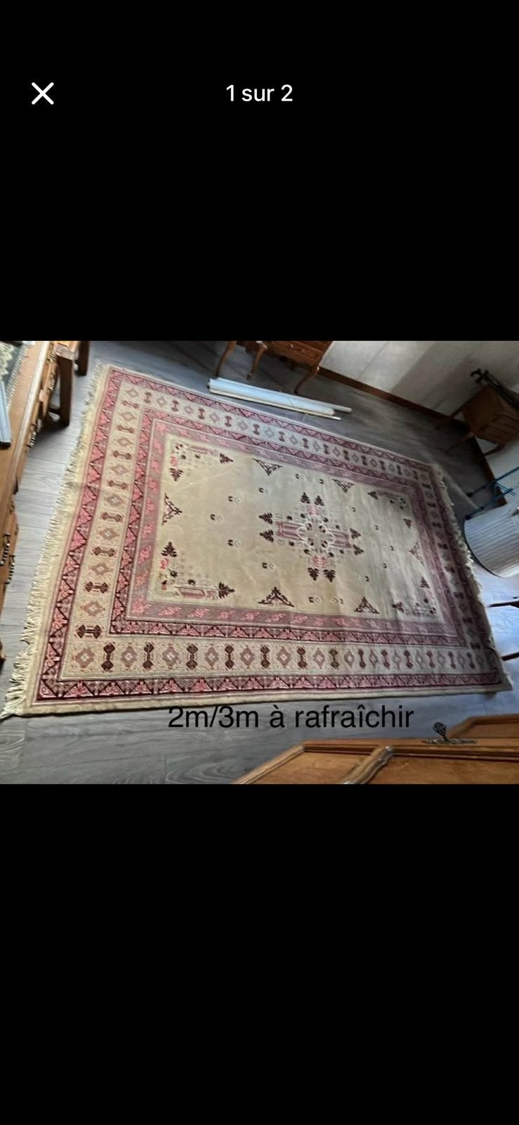 Grand tapis oriental authentique de 2m/3m, Maison & Meubles, Ameublement | Tapis & Moquettes, Enlèvement, Comme neuf