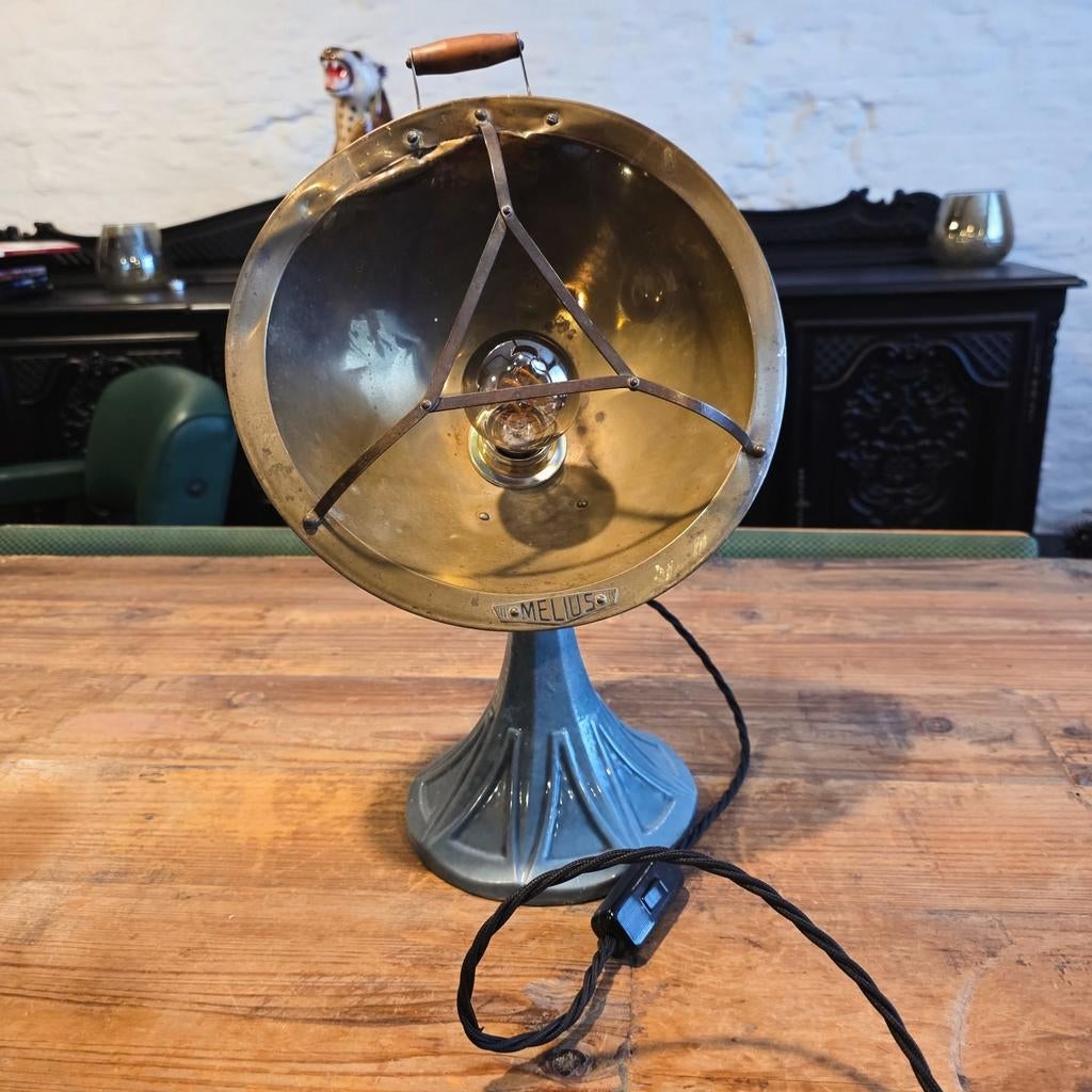 Antieke industriële bureaulamp., Ophalen of Verzenden