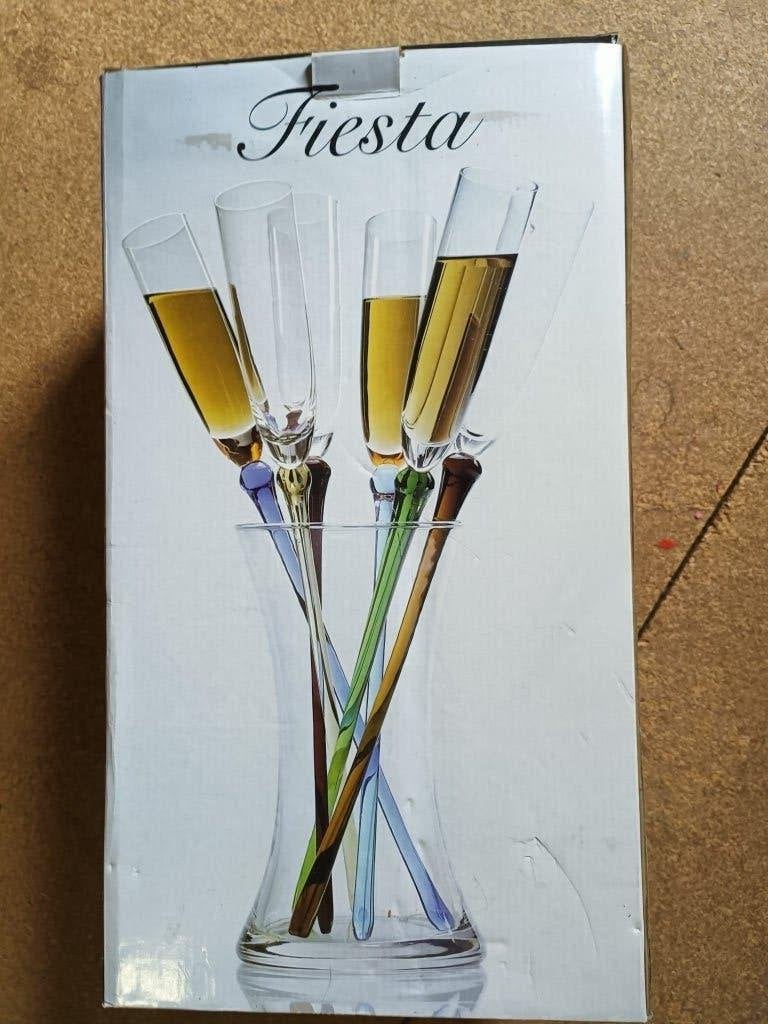 Verres à bulles avec long pied, Maison & Meubles, Enlèvement ou Envoi, Neuf, Verre ou Verres