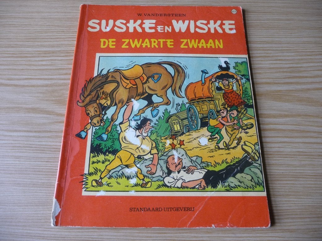 Suske & Wiske 123. De zwarte zwaan EERSTE DRUK €1, Enlèvement ou Envoi, Willy Vandersteen, Une BD, Utilisé