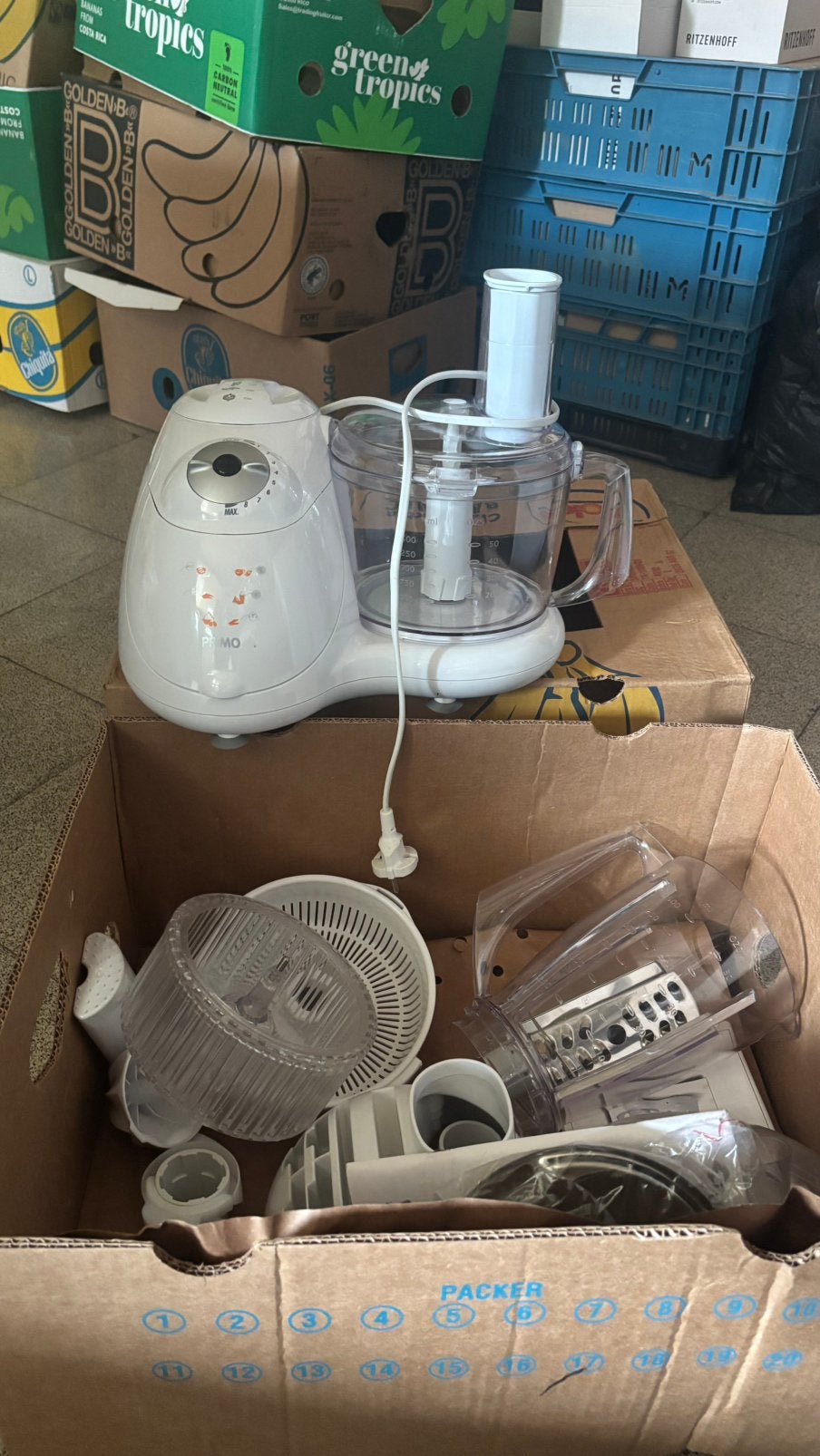 Robot de cuisine avec accessoires, Electroménager, Mélangeurs de cuisine, Enlèvement, Comme neuf