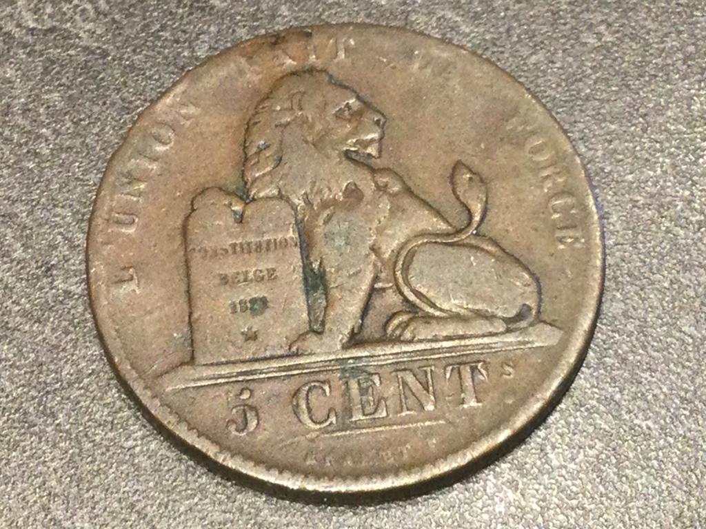 België 5 centimes 1852, Postzegels en Munten, Munten | België, Ophalen of Verzenden