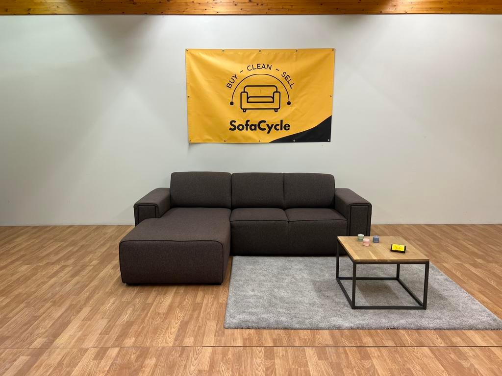 Chaise d'angle nettoyée - Livraison à domicile/Sofacycle, Enlèvement ou Envoi, Comme neuf, SofaCycle, Info@sofacycle.be