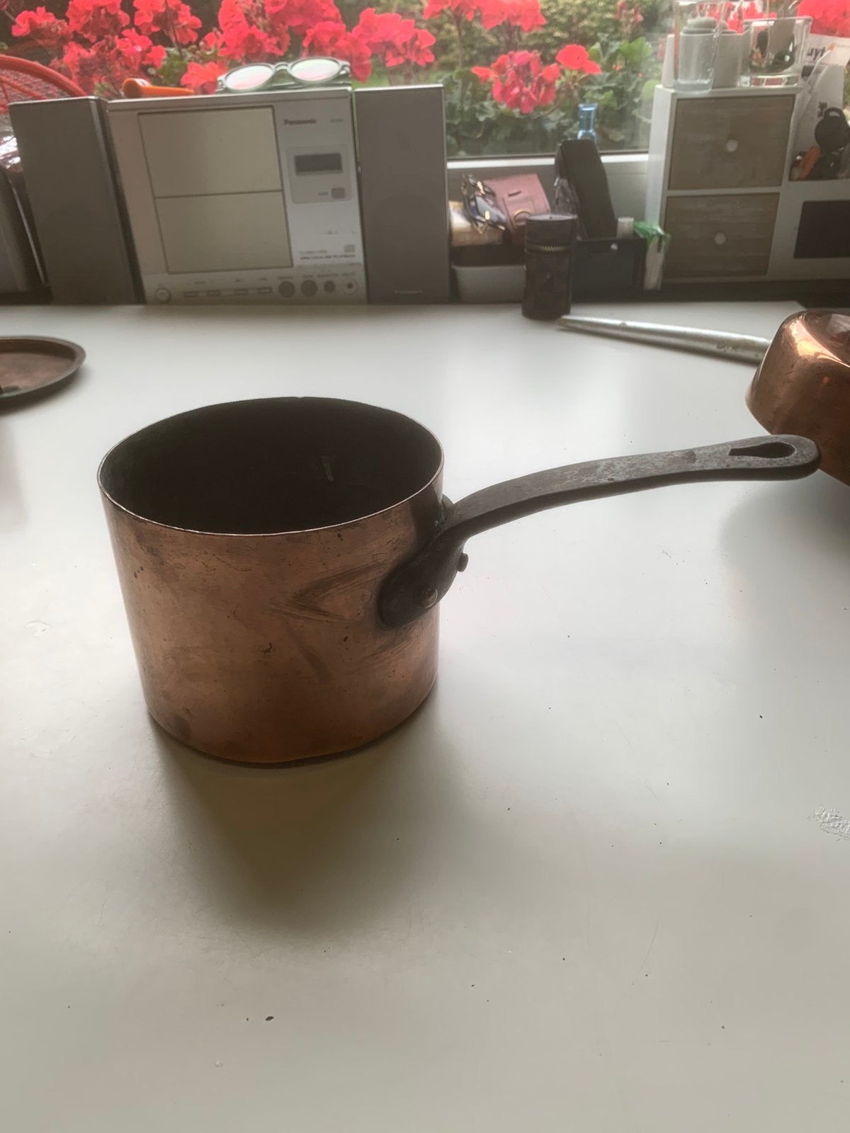 Koperen koekenpan, Antiek en Kunst, Ophalen, Koper