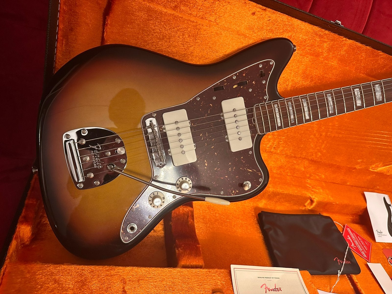 Fender Jazzmaster Avri 1966 ri als nieuw, Musique & Instruments, Enlèvement ou Envoi, Comme neuf, Fender