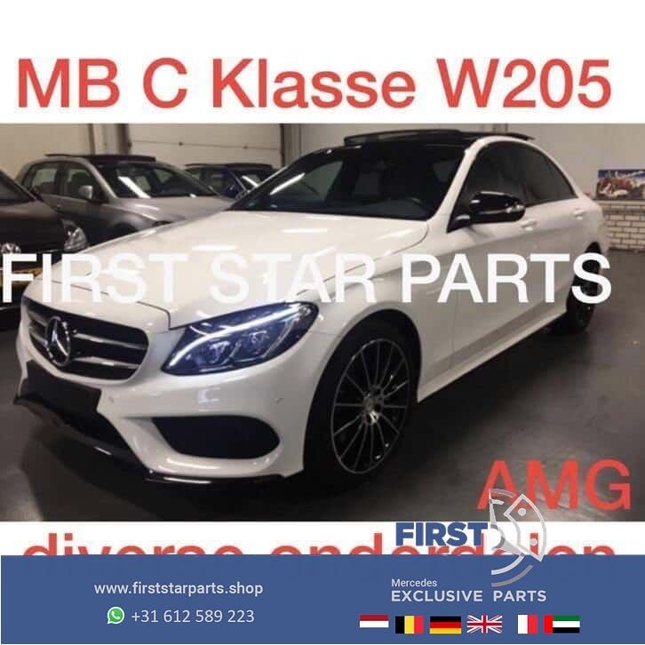 W205 grill Origineel Mercedes C Klasse Avantgarde 2018 gril, Auto-onderdelen, Gebruikt, -, Ophalen of Verzenden, -