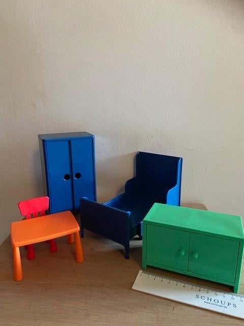vintage poppenhuis meubeltjes IKEA '90, Ophalen of Verzenden, Poppenhuis