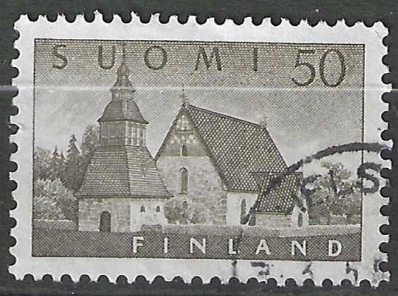 Finland 1957 - Yvert 454 - Kerk van Lammi (ST), Postzegels en Munten, Postzegels | Europa | Scandinavië, Verzenden, Finland, Gestempeld