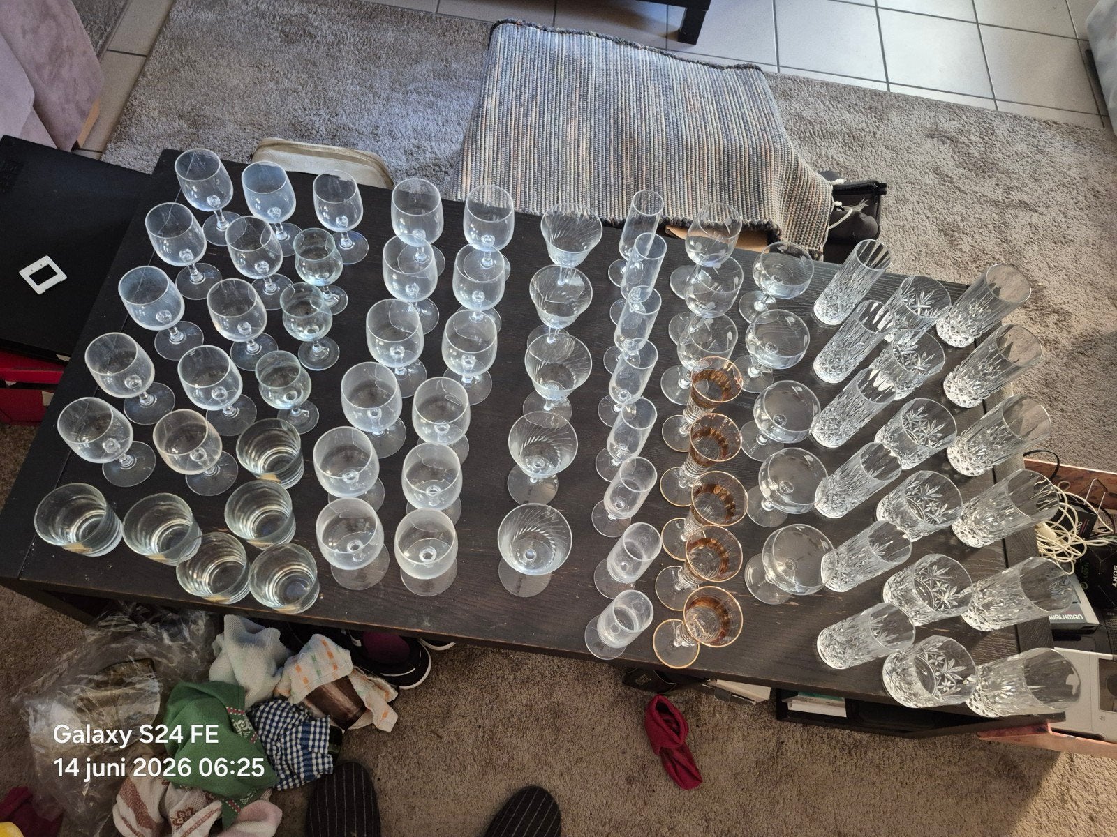 Verres en cristal, Collections, Verres & Petits Verres, Enlèvement ou Envoi