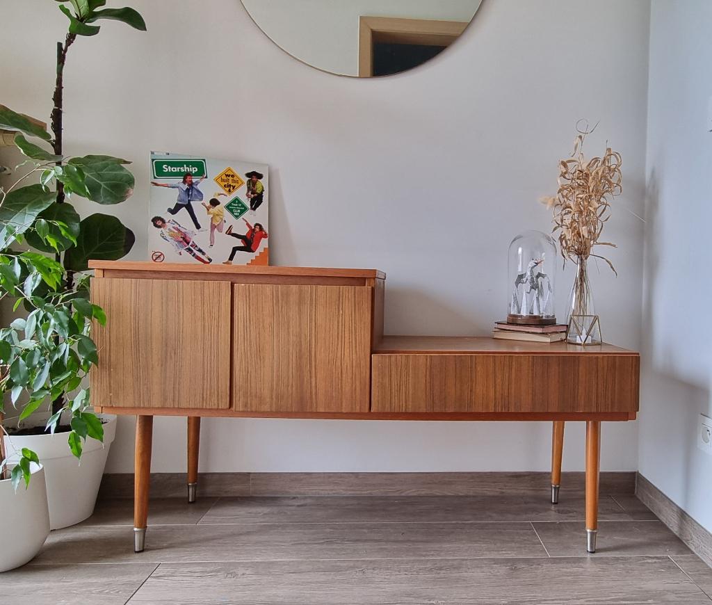 Vintage mid-century sideboard met veel karakter., Enlèvement
