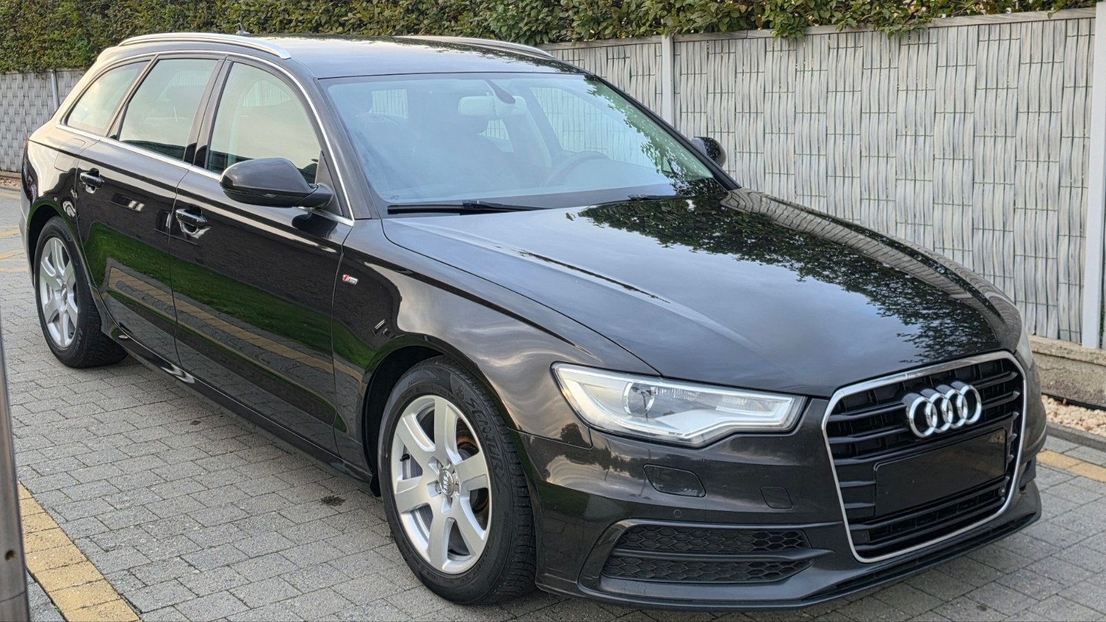 Audi A6 2.0TDI Avand Sline Automaat, Auto's, Euro 5, Zwart, 4 cilinders, Zwart