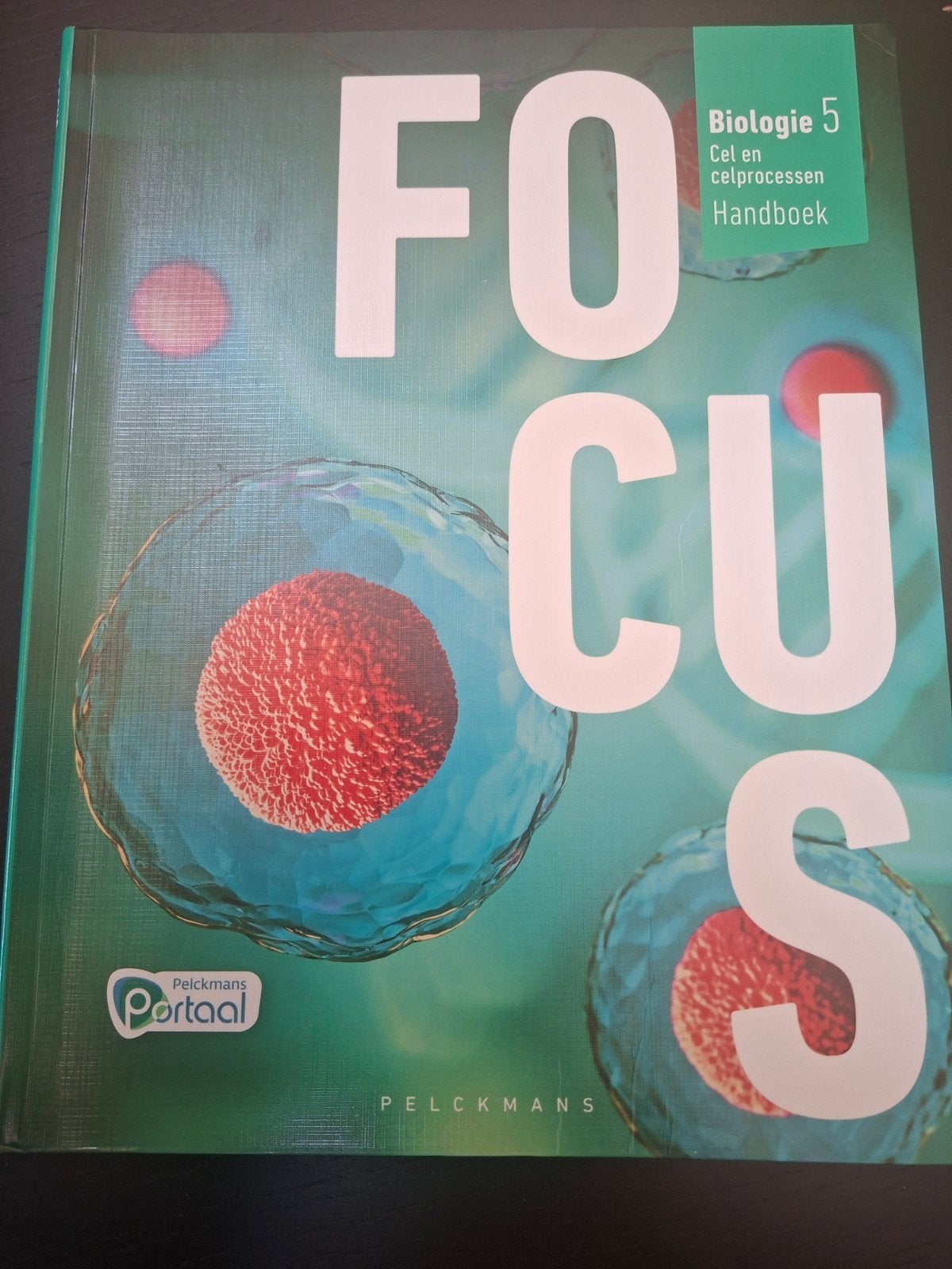 NIEUW! Focus Biologie 5 Celprocessen Handboek, Enlèvement, Biologie