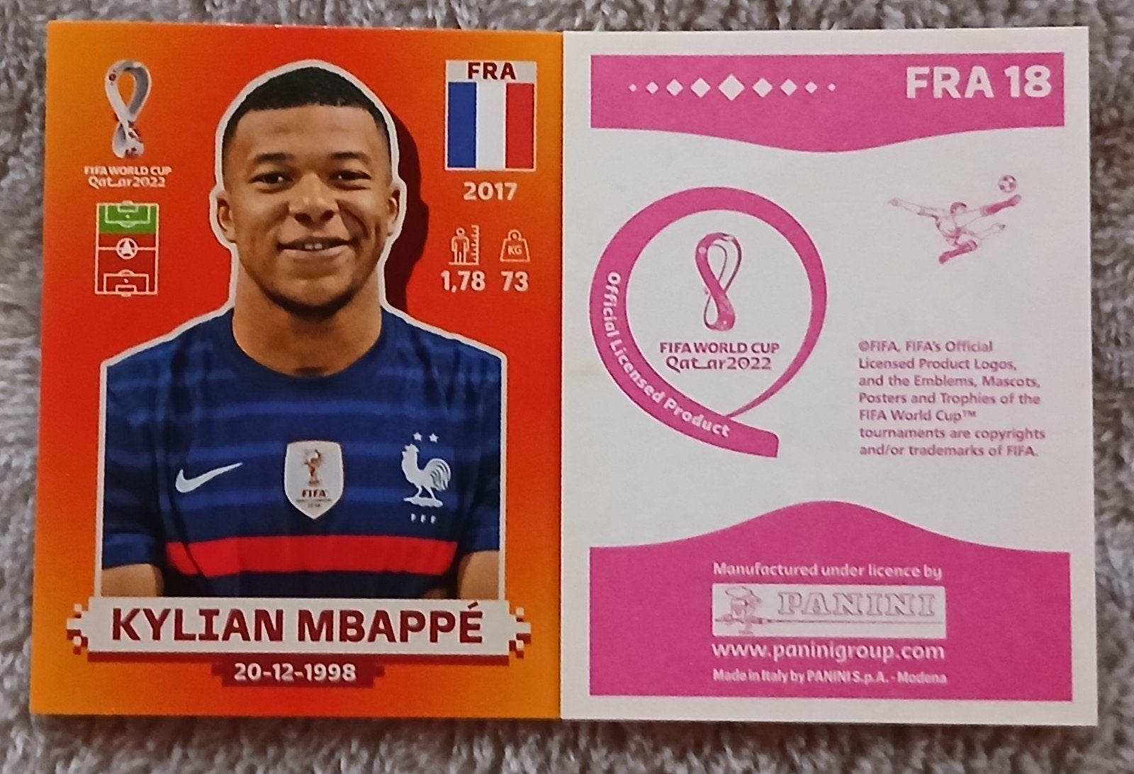 Panini World Cup Qatar 2022 Kylian Mbappé, Verzenden, Nieuw