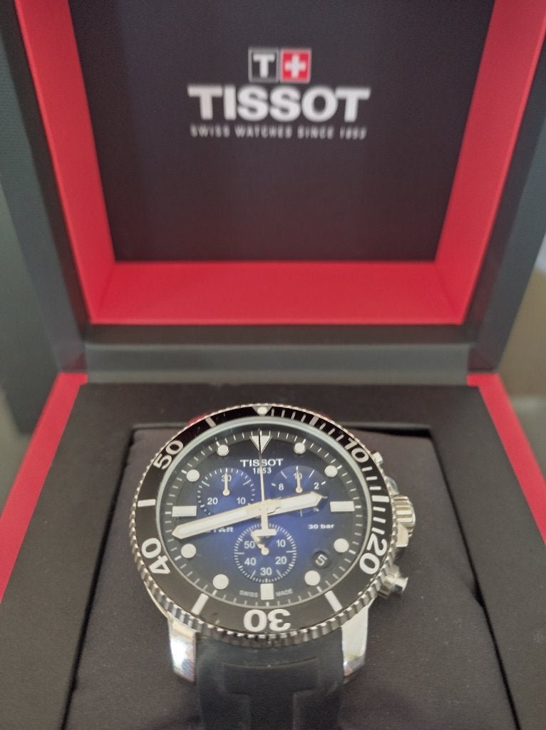 Tissot Seastar chronograaf, Bijoux, Sacs & Beauté, Montres | Hommes, Montre-bracelet, Autres marques, Acier, Enlèvement