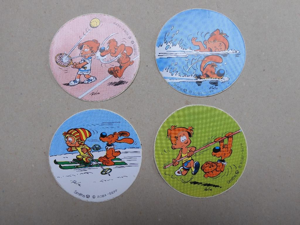 4 stickers - Bollie en Billie - Roba - Smiths sport, Ophalen of Verzenden, Zo goed als nieuw, Sport
