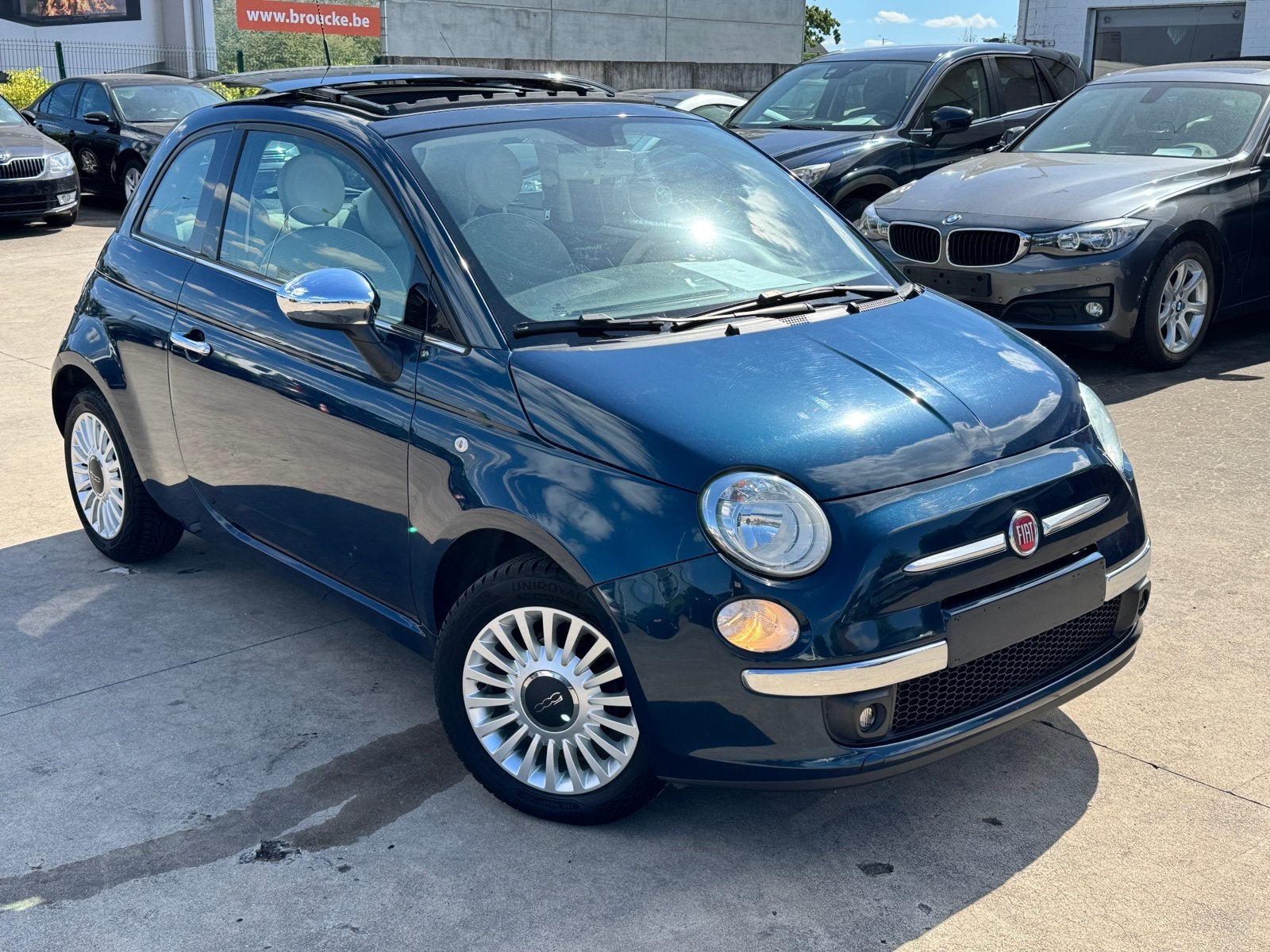 Fiat 500 1,2L Essence 2012 avec toit ouvert, Autos, 1242 cm³, Euro 5, Achat, Entreprise