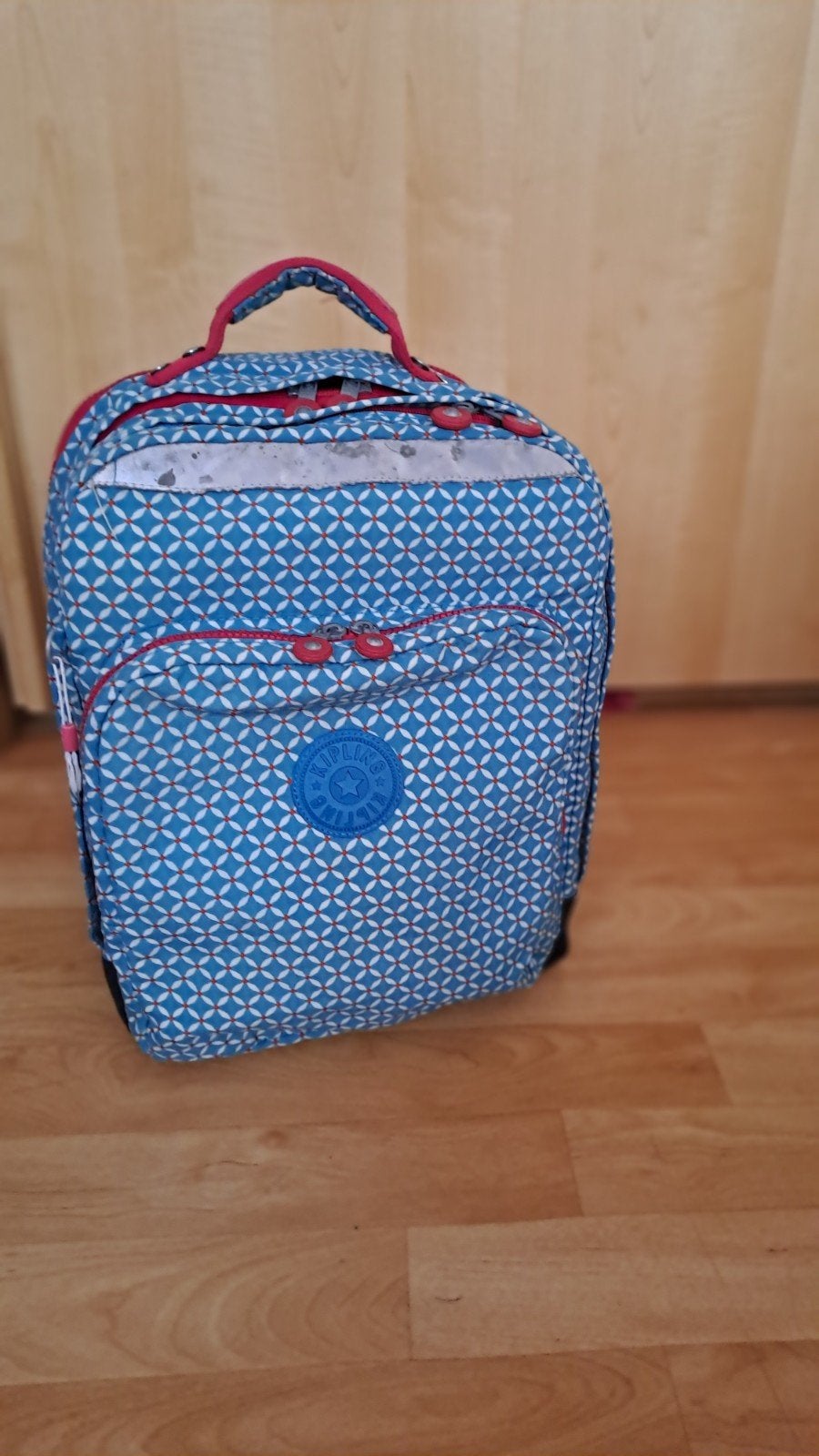 cartable kipling motif bleu et rouge, Enlèvement, Bleu