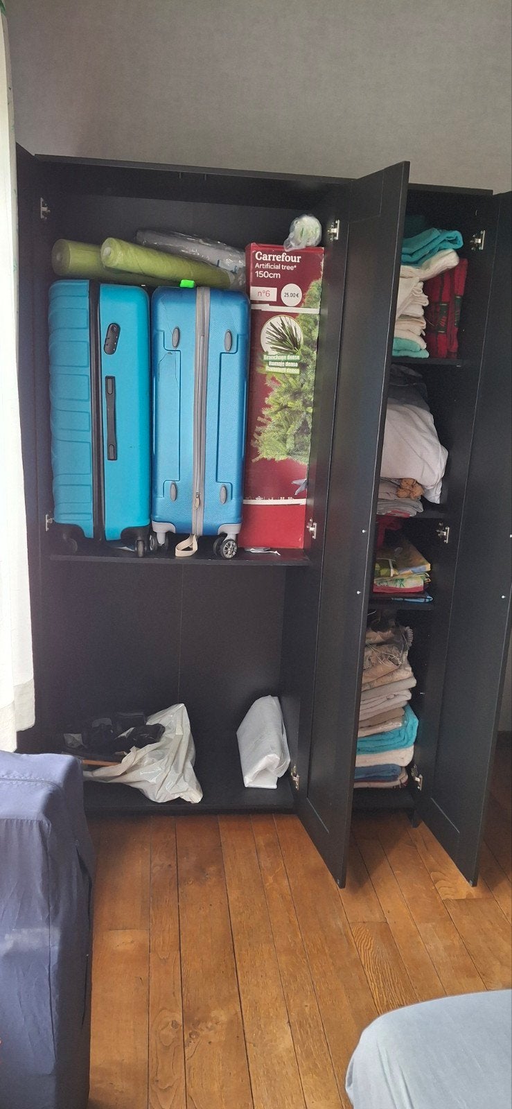 Chambre complète (lit, 2 garde-robe, 2 table de nuits), Huis en Inrichting, Slaapkamer | Complete slaapkamers