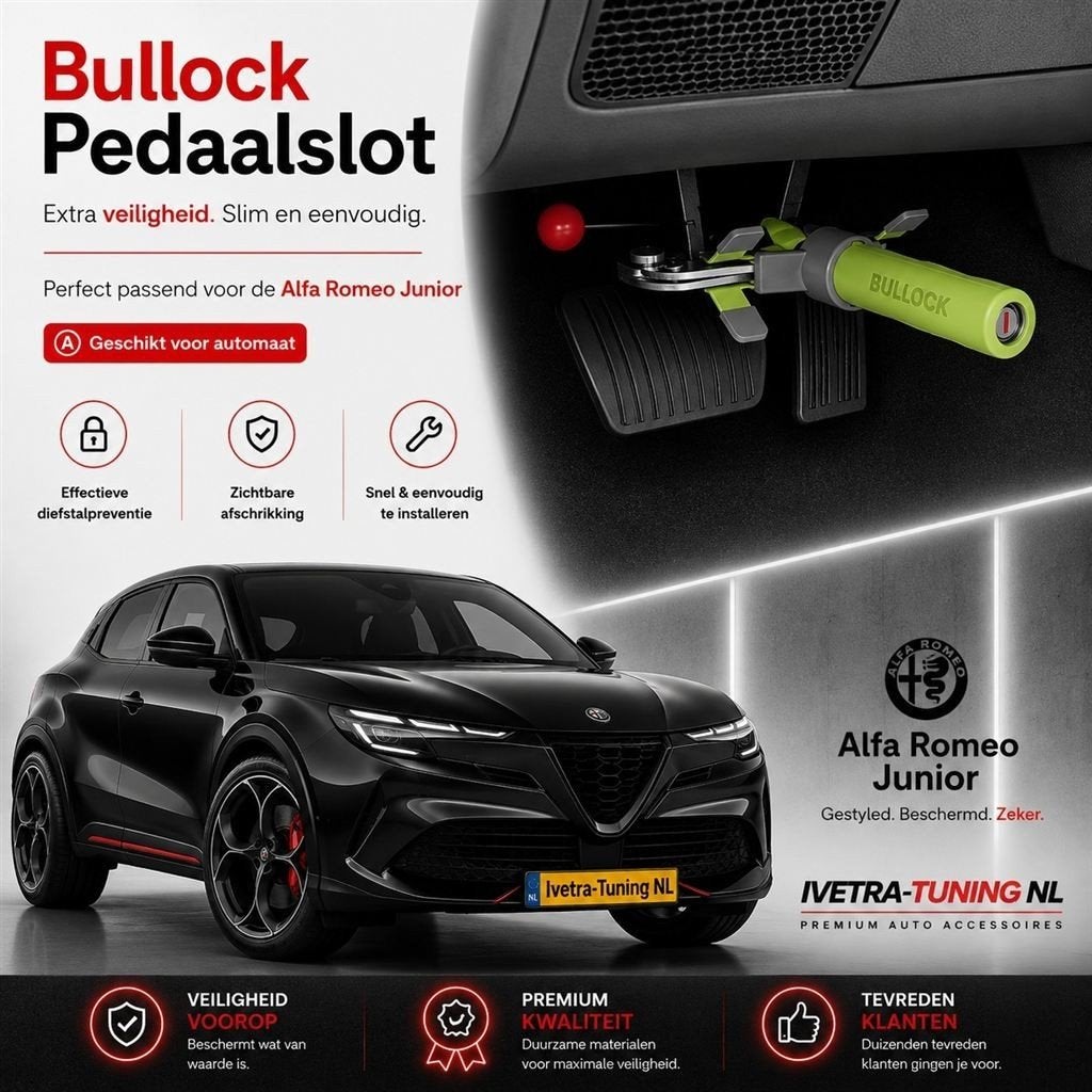 Bullock Pedaalslot Alfa Romeo Junior | Pedaalklem Alfa Romeo, Ophalen of Verzenden, Nieuw