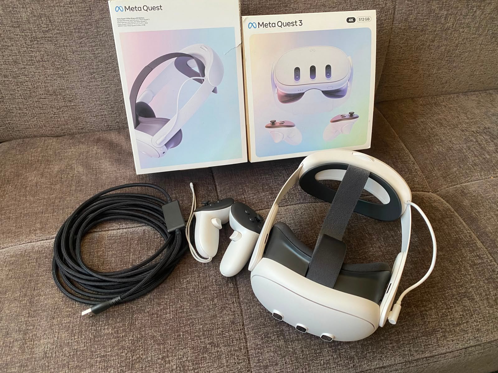 Meta quest 3 512GB + Elite strap met batterij, Consoles de jeu & Jeux vidéo, Virtual Reality, Enlèvement ou Envoi, Comme neuf