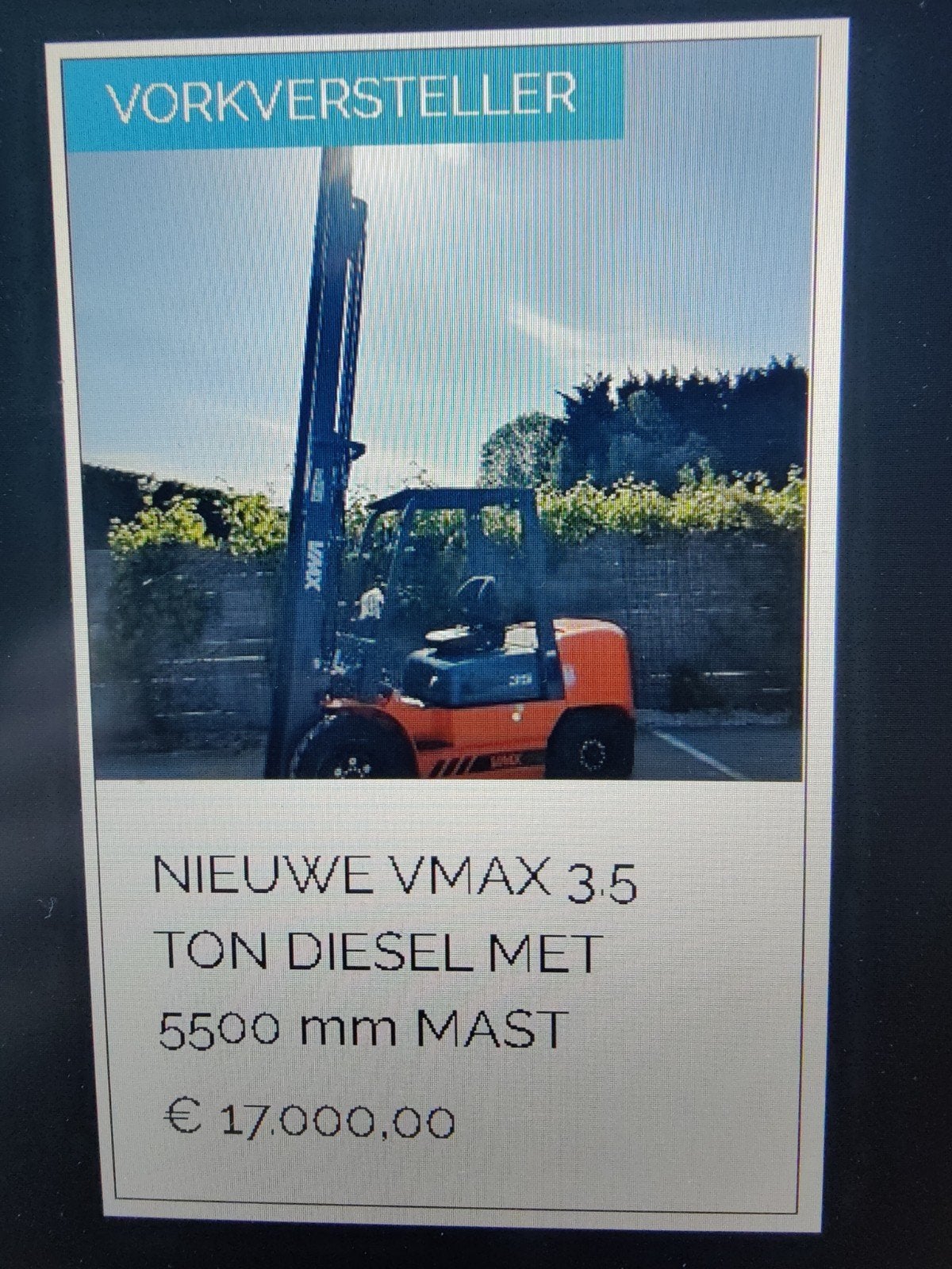 Heftruck vorklift grote stock nieuw en occasie vanaf 2000 €, Enlèvement